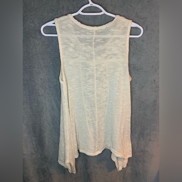 Paper Crane women’s knit blouse size small color cream - Picture 2 of 3